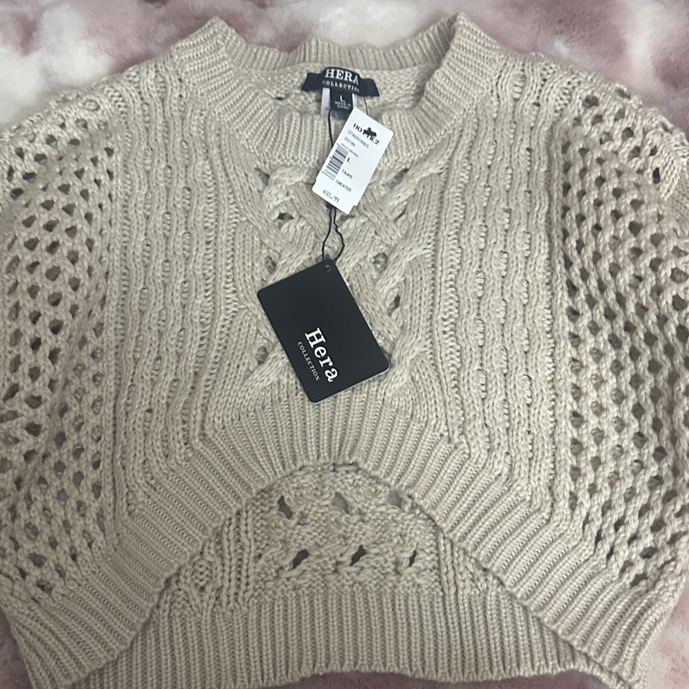 Hera Collection Beige Knit Sweater